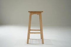 Soporte para flores antiguo japonés de Oak y haya, años 40-50 - Japandi Wabi-Sabi