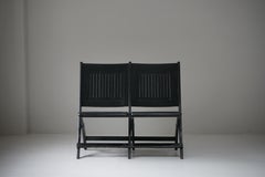 Japanese Antique Folding Bench, 1920s–1940s, Japandi Wabi-Sabi