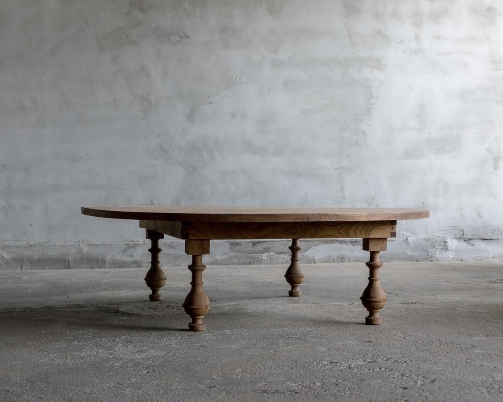 Table basse ronde pliante japonaise 