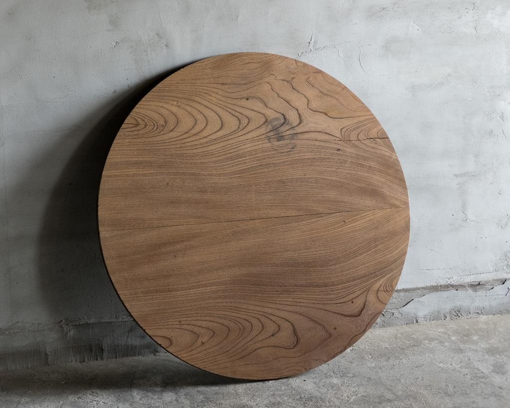 Table basse ronde pliante japonaise 