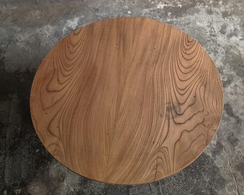Table basse ronde pliante japonaise 