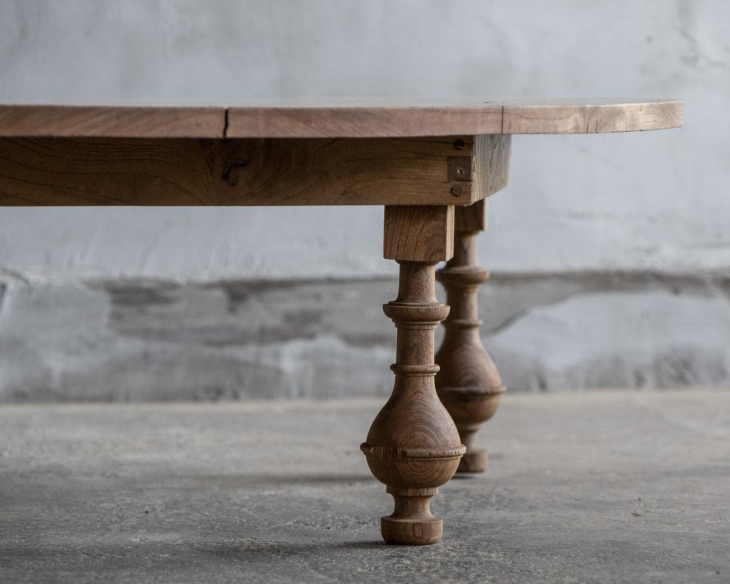 Taisho Table basse ronde pliante japonaise 