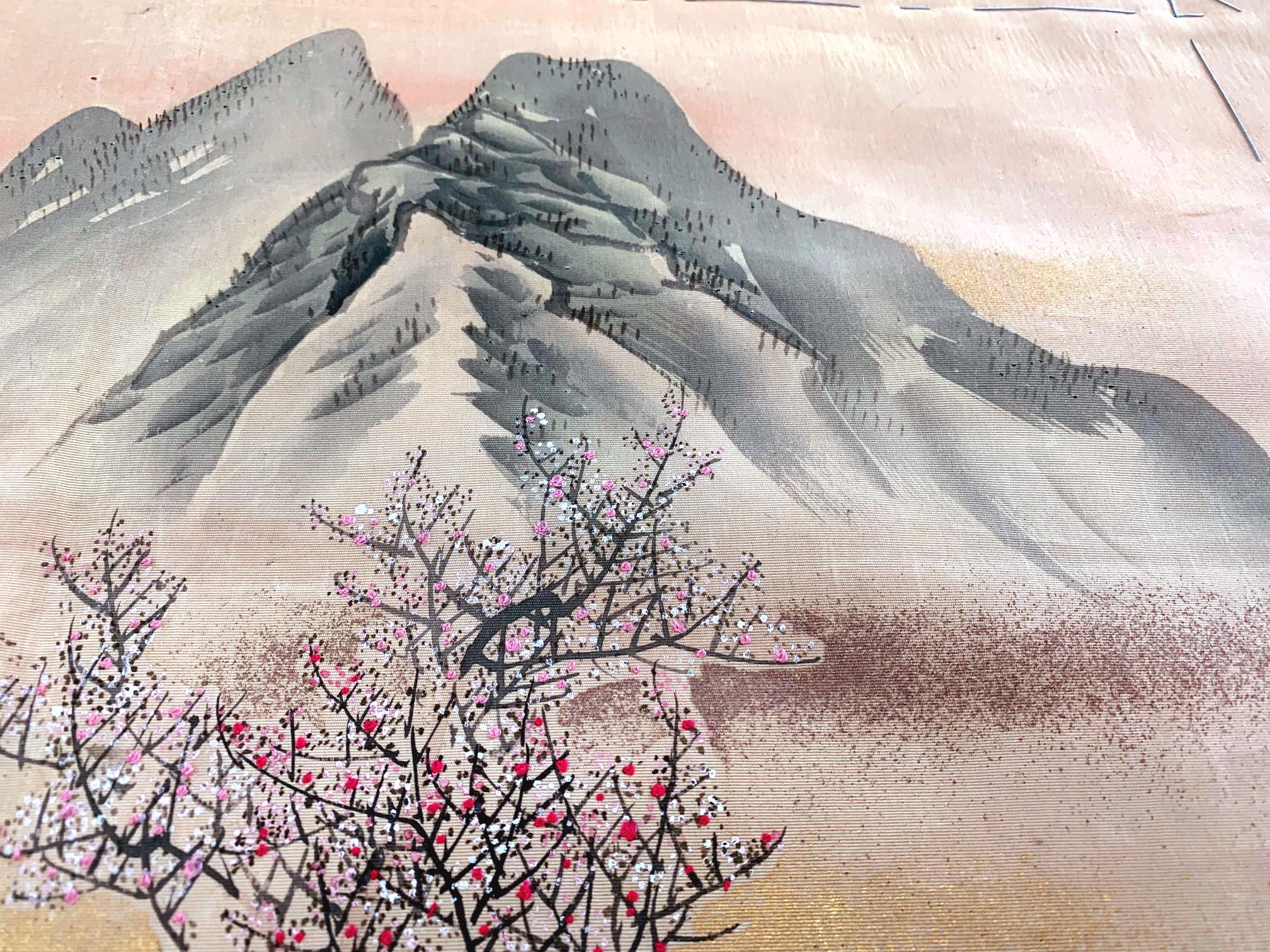 Japonais Art textile japonais ancien Fukusa Période Meiji en vente