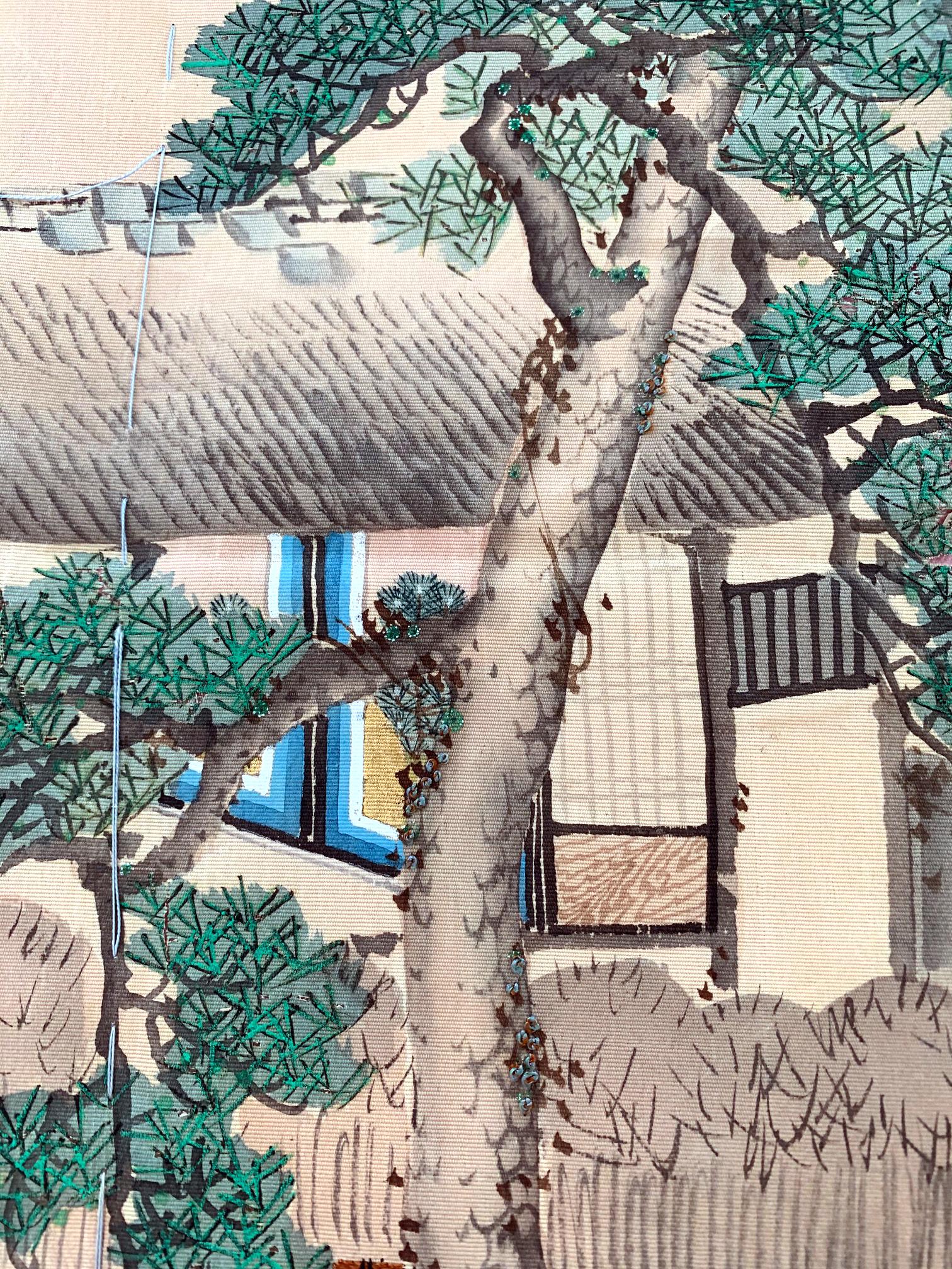 Art textile japonais ancien Fukusa Période Meiji en vente 1