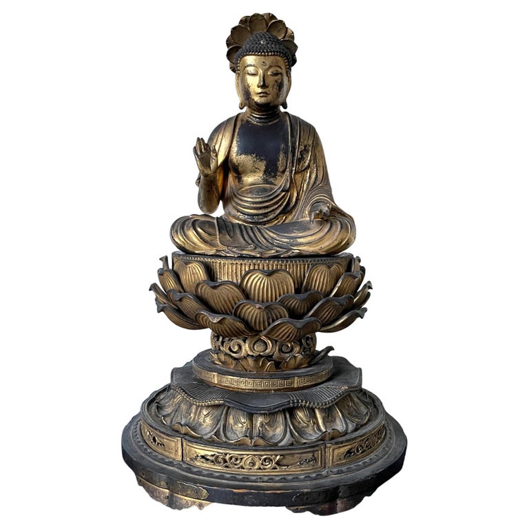 Gilt Wood Buddha - 102 For Sale on 1stDibs