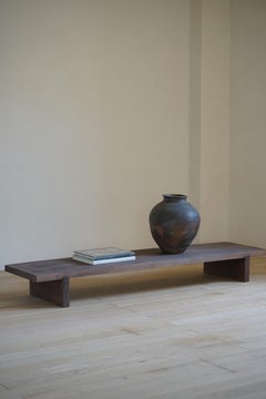Japanese Antique Gingko Wood, Lowboard, Early Showa Period, Wabi Sabi