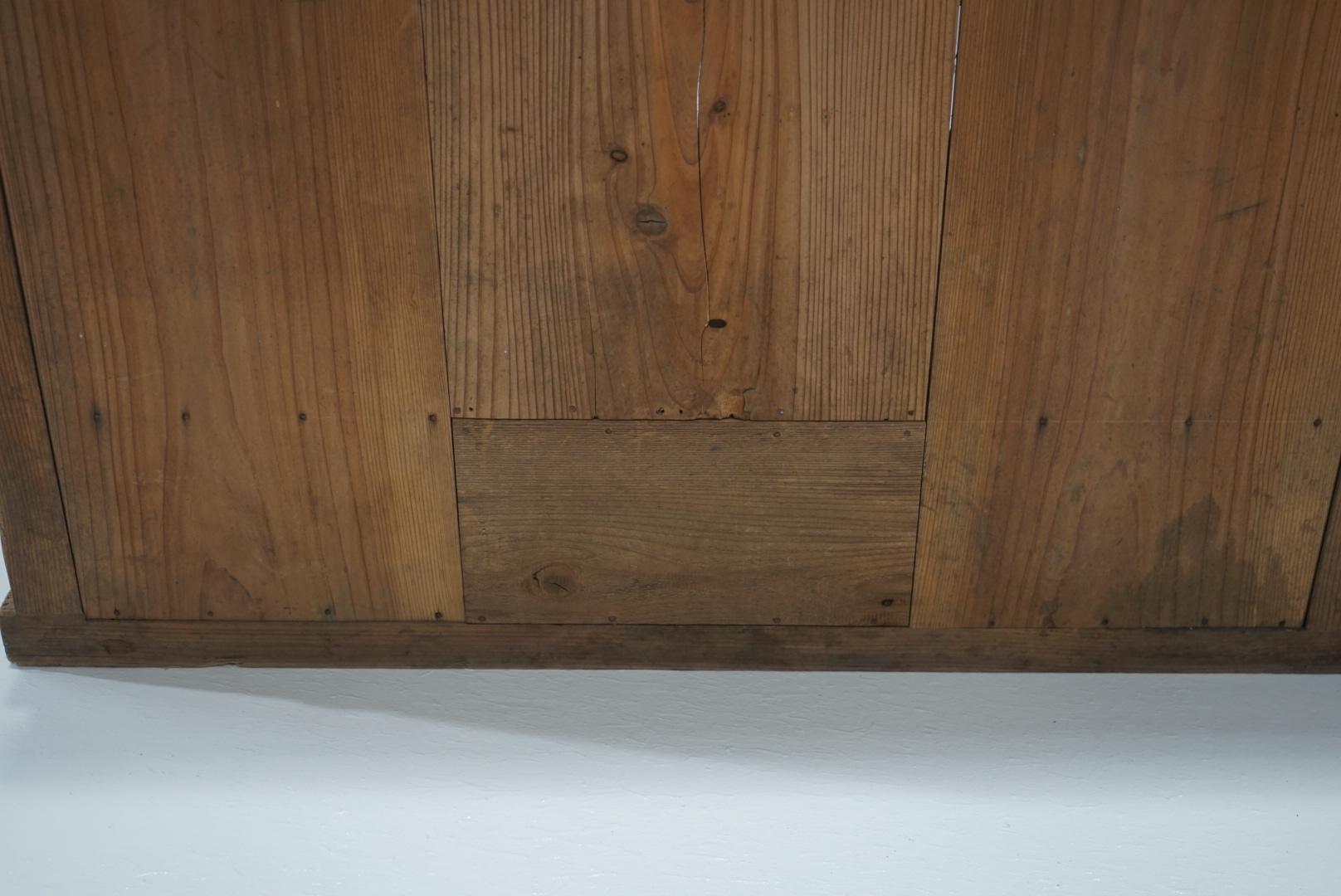 Credenza antica giapponese in vetro Vetrina 1920-1930 Wabi-Sabi in vendita 12