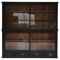 Armario Japonés Antiguo de Cristal Vitrina Años 1920-1930 Wabi-Sabi