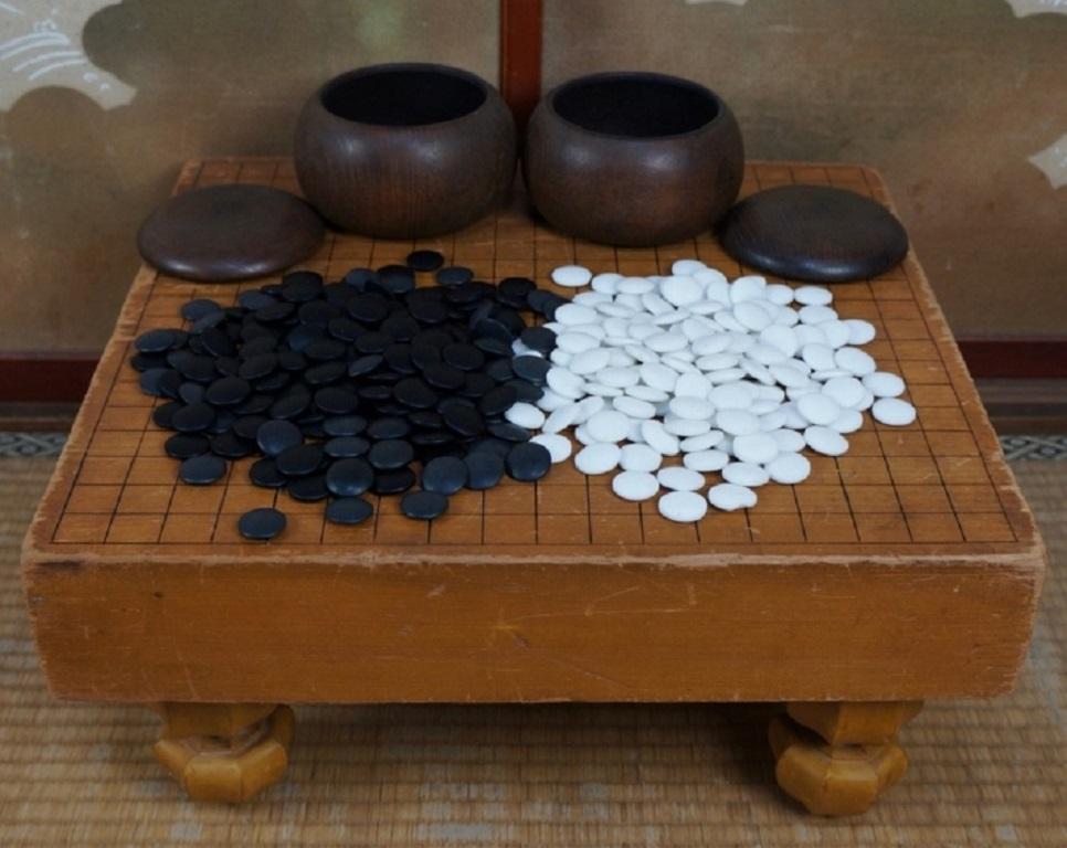 Japanese Antique GO Game Complete Set 8