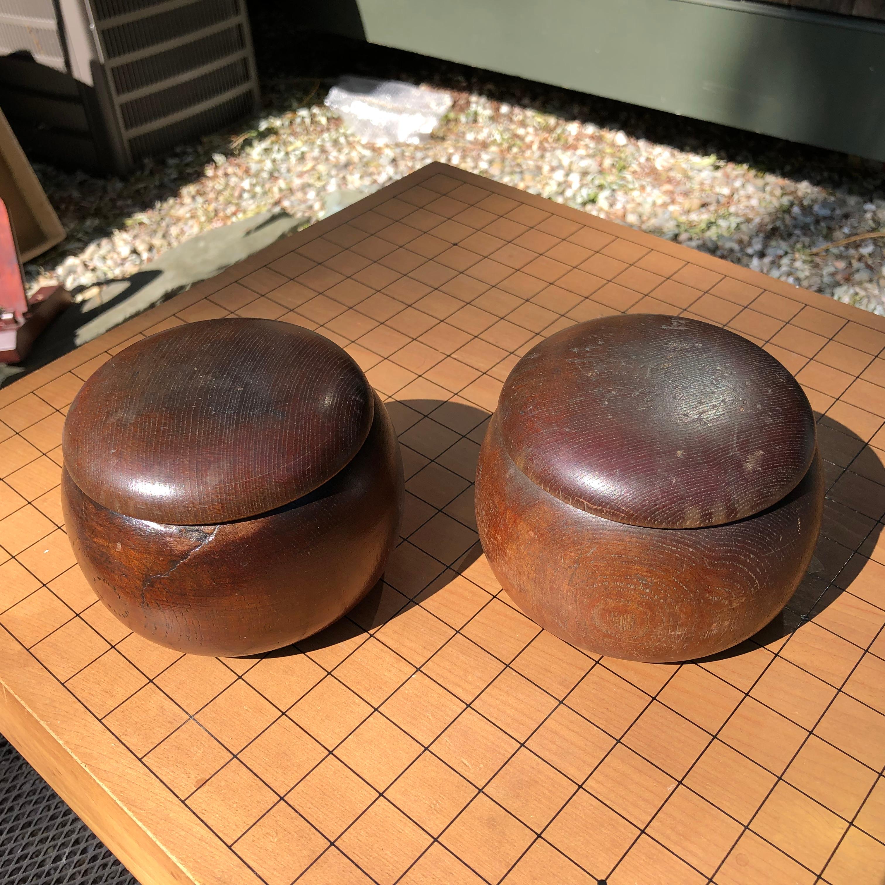 Hand-Crafted Japanese Antique GO Game Complete Set
