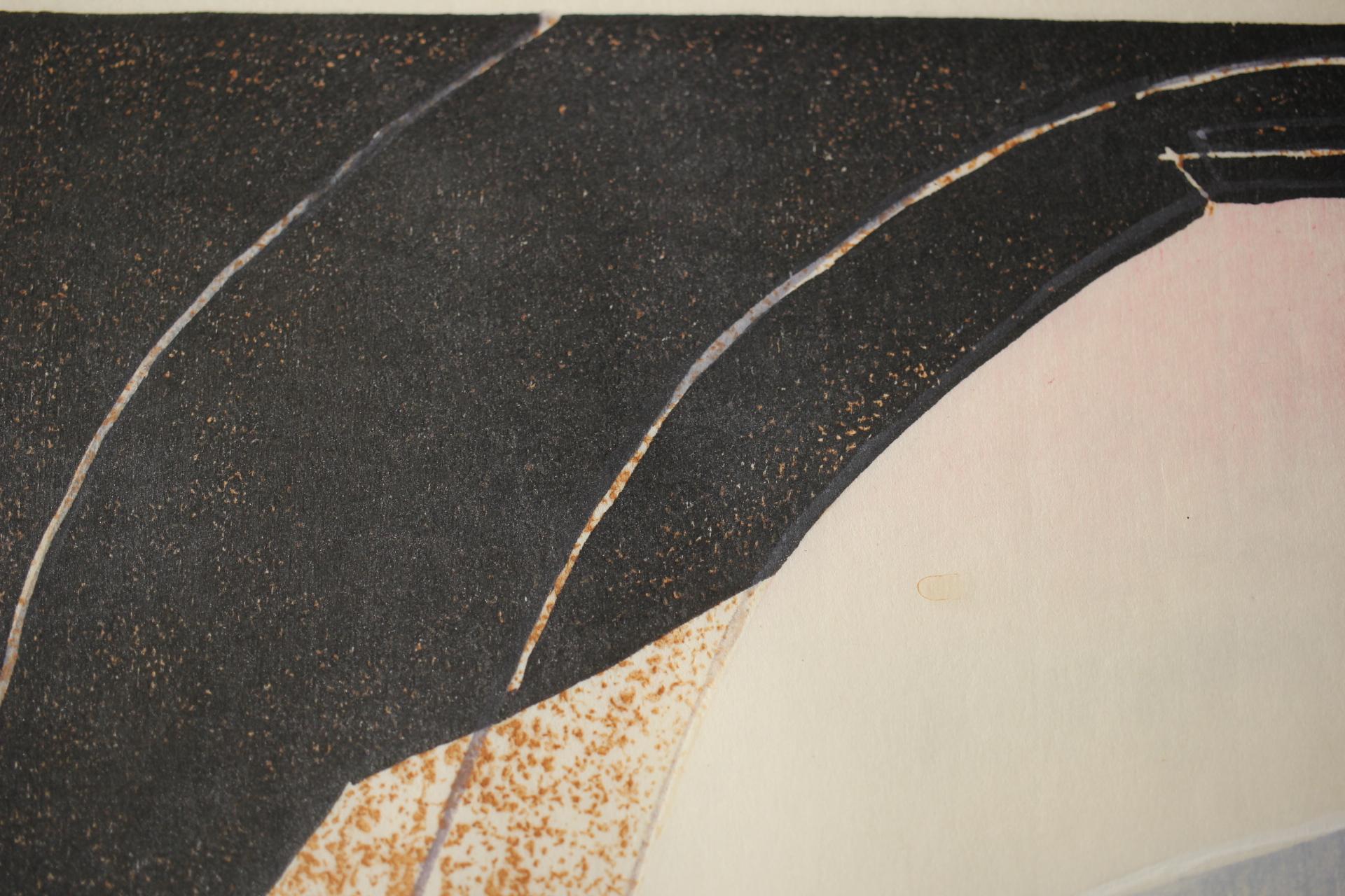 Japanese Antique Hagiwara Hideo Thirty-six Fujis Light and Dark, Woodblock print For Sale 1