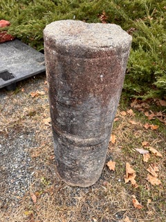 Japanese Antique Hand Carved Temple Garden Stone Display Sign EarIy Inscription