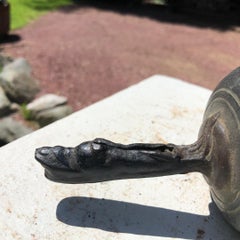 Japanese Antique Hand Cast Bronze "Duck Bill" Bell, Old Kyoto Collection