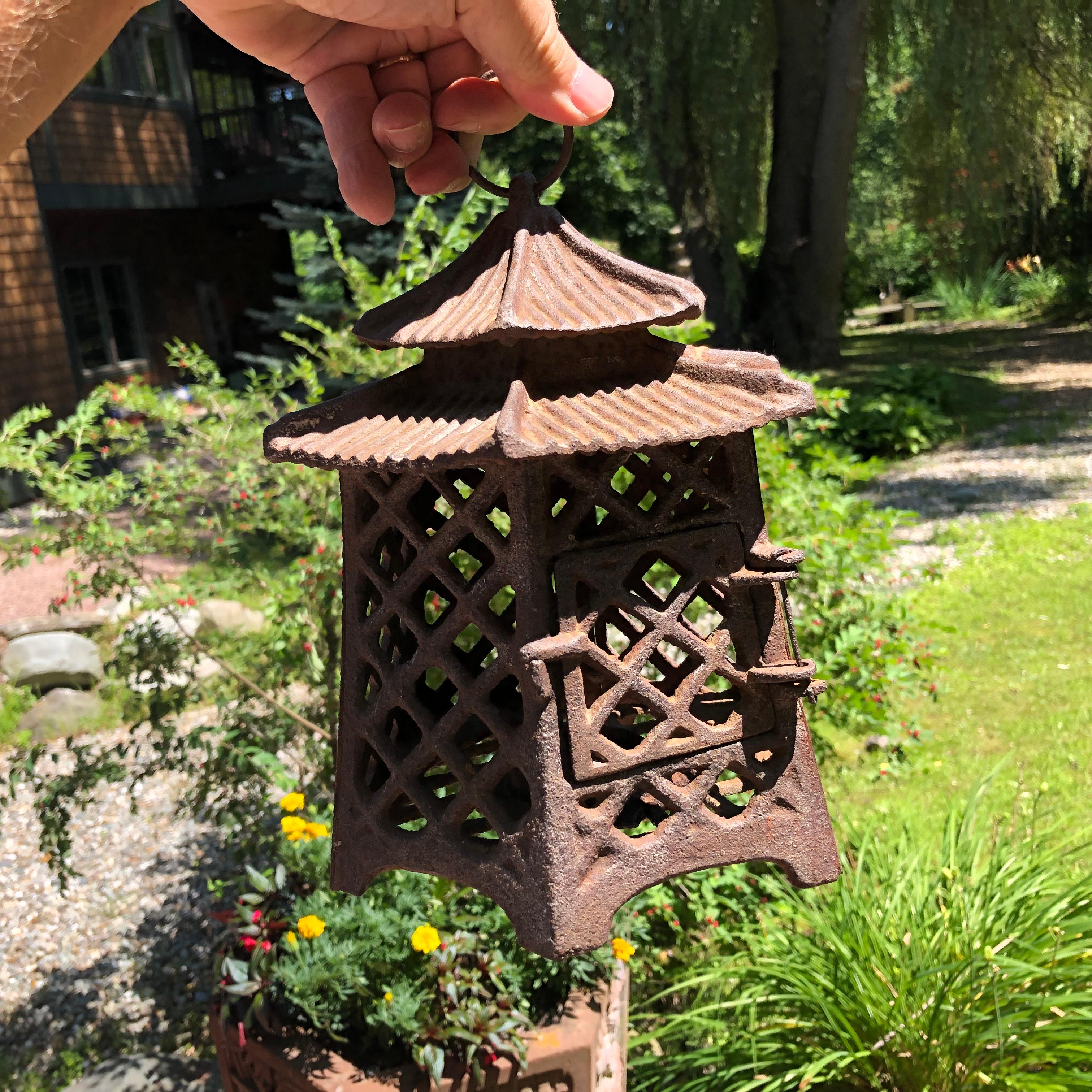 Japanese Antique Hand Cast Lantern 