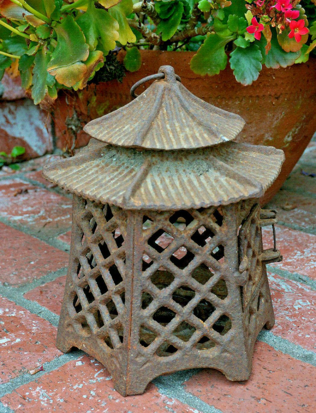 cast iron japanese pagoda lantern