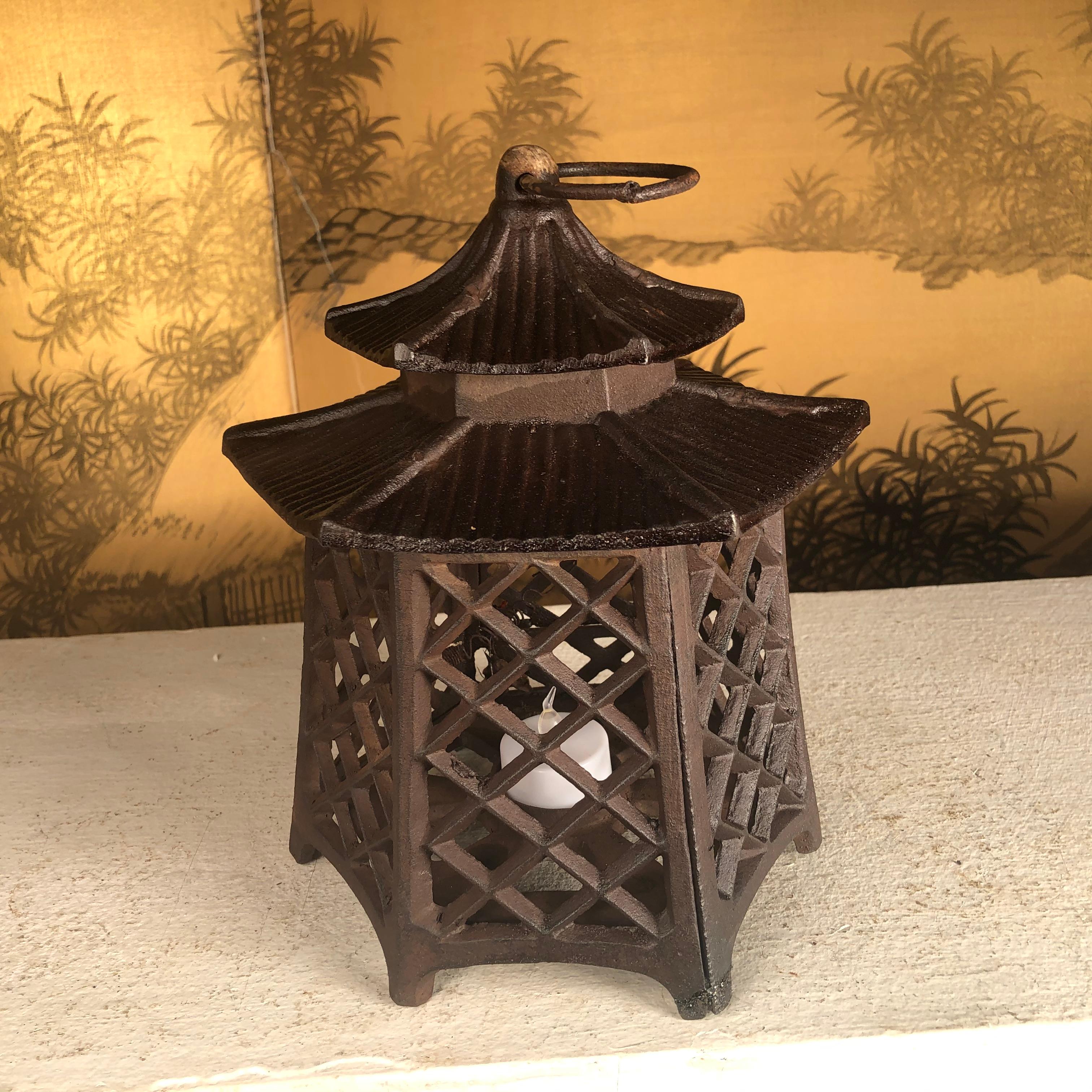 Japanese Antique Hand Cast Lantern 