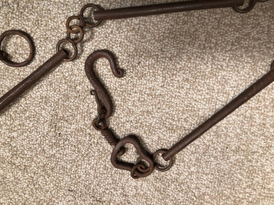 antique hand forged chain