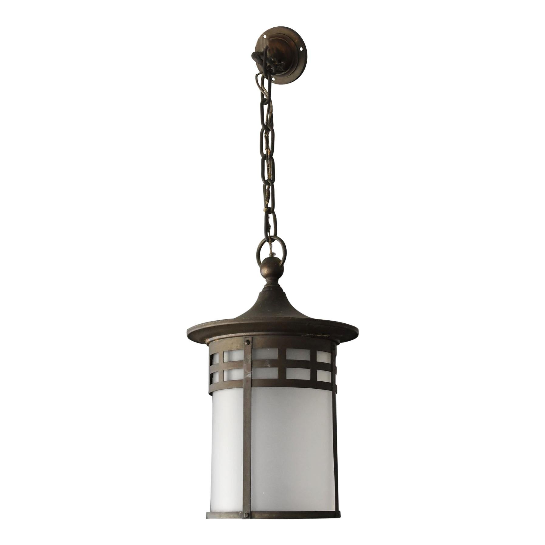Japanese Antique Hanging Lantern Type Glass Pendant Light / Ceiling Lighting