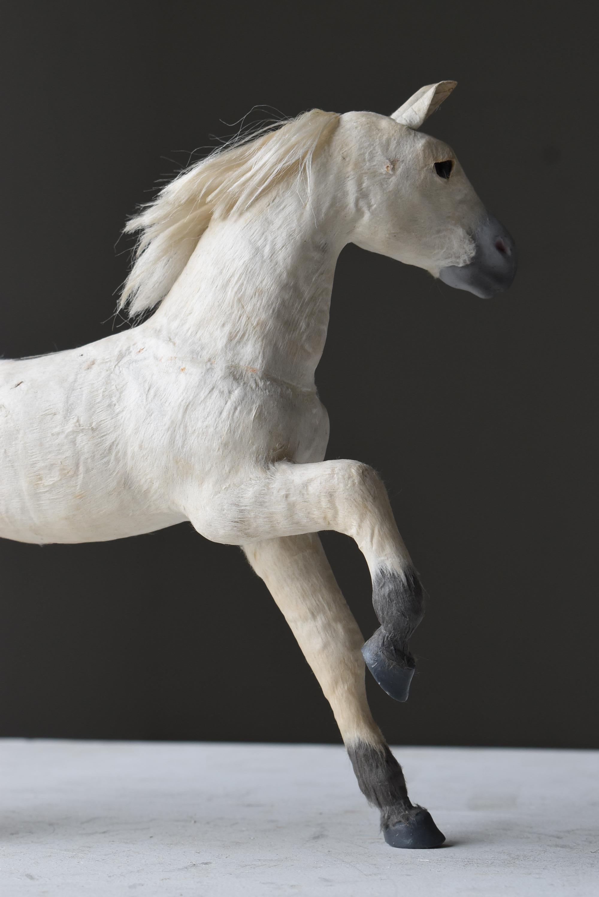 Japanese Antique Horse Object 1920s-1940s / Figurine Mingei Wabisabi For Sale 3