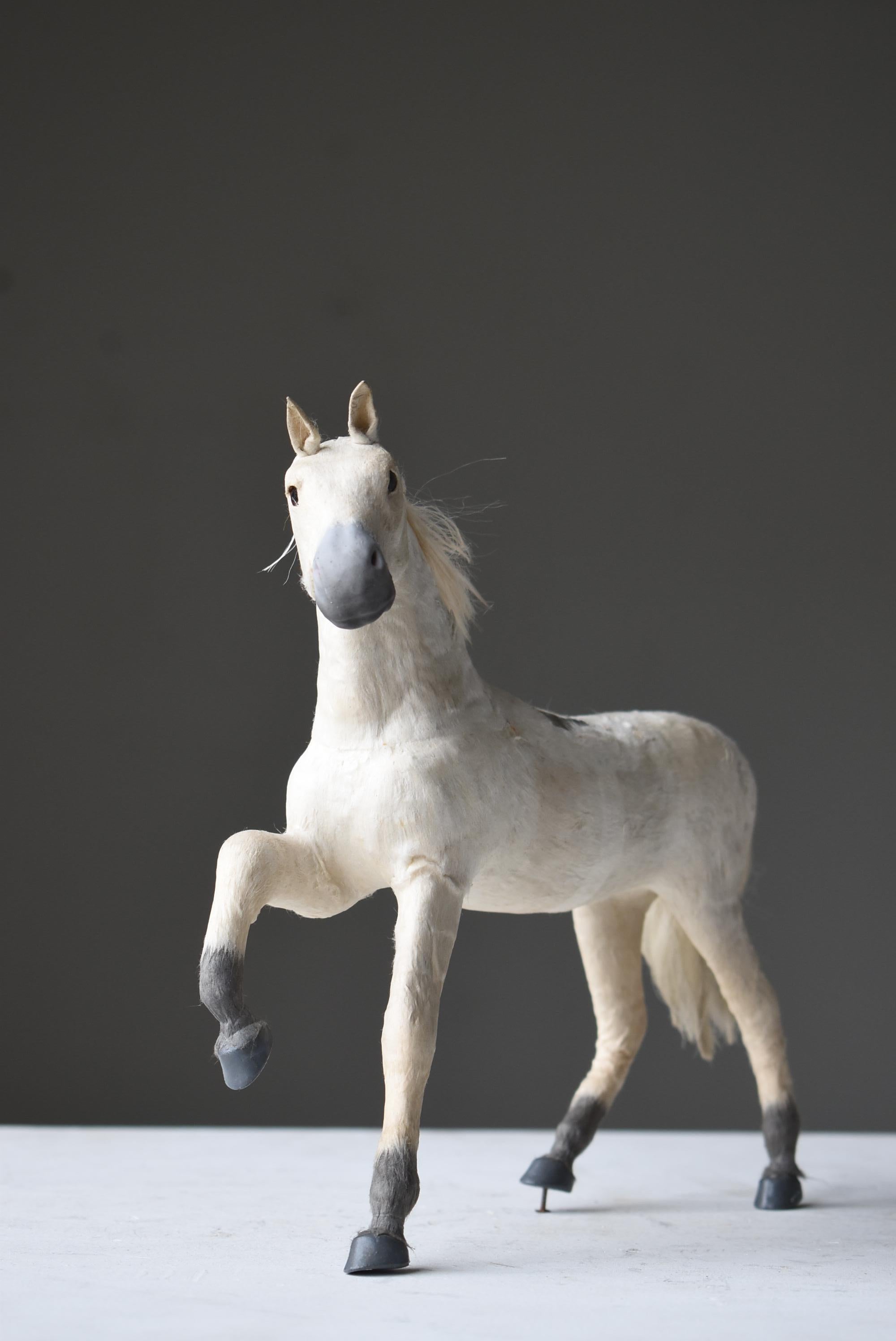 Japanese Antique Horse Object 1920s-1940s / Figurine Mingei Wabisabi For Sale 4