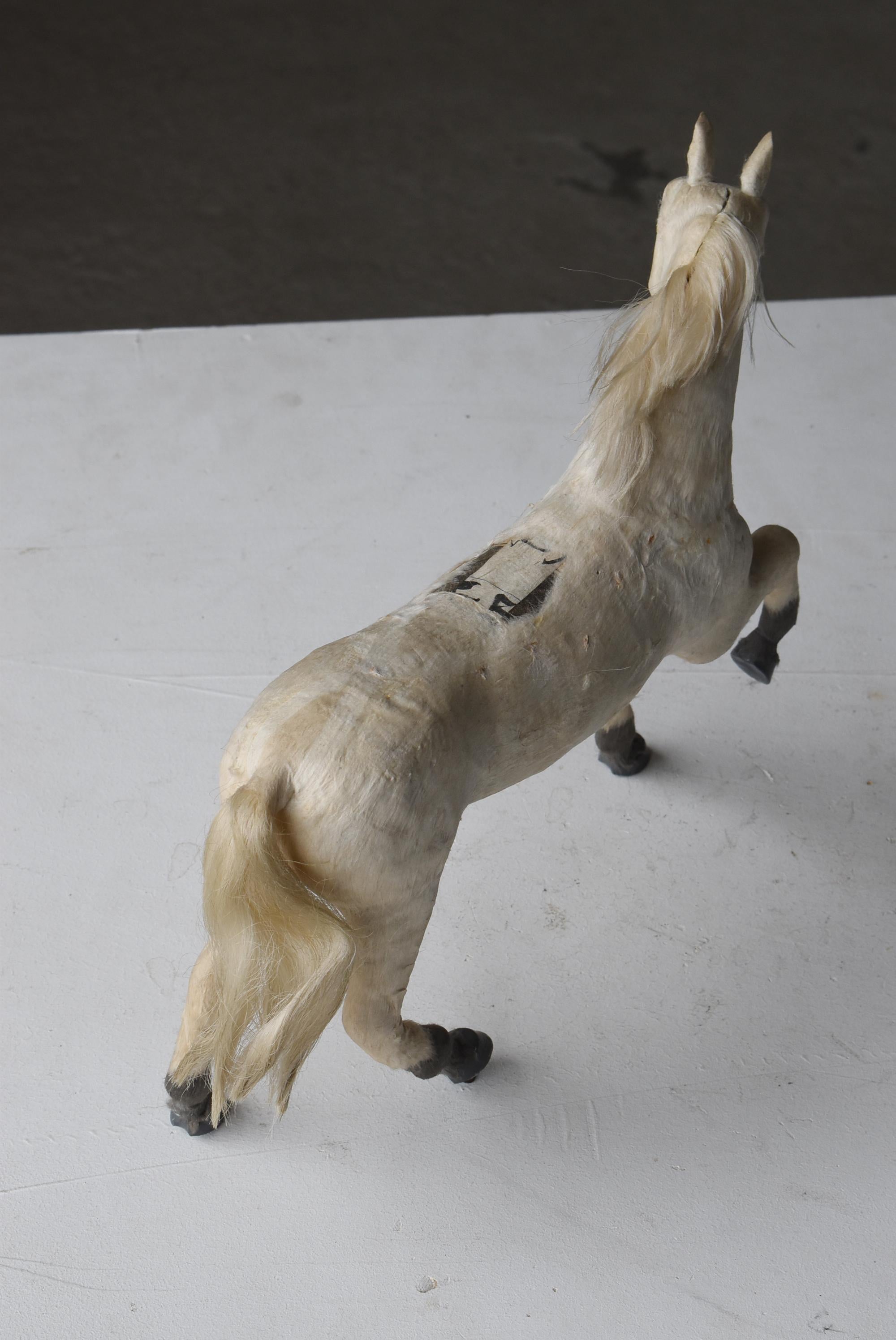 Japanese Antique Horse Object 1920s-1940s / Figurine Mingei Wabisabi For Sale 8