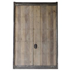 Japanese Antique Huge Door 1860s-1900s / Architecture Object Wabi Sabi 