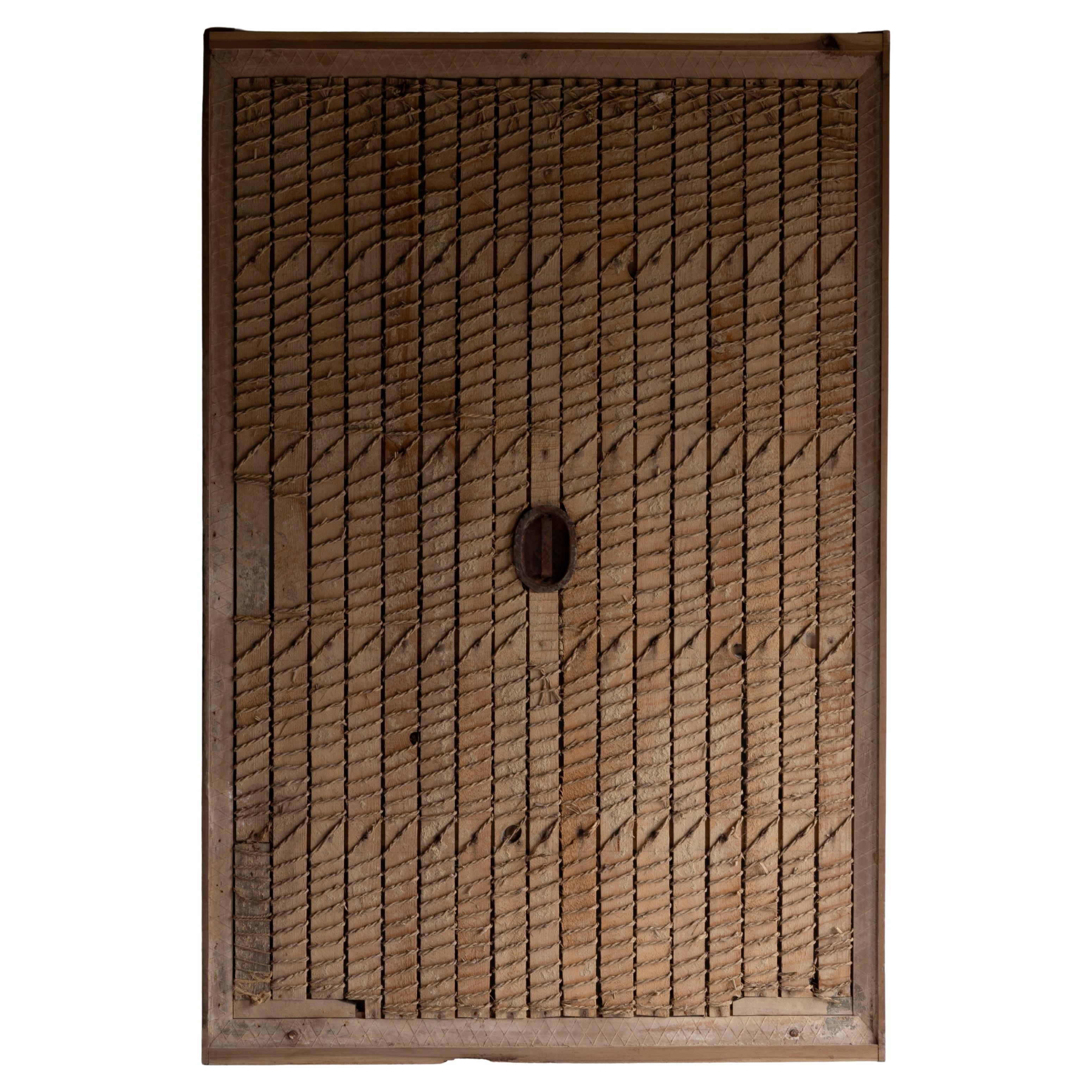 Grande porte ancienne japonaise " Décoration murale " 1860s-1900s / Wabi Sabi"