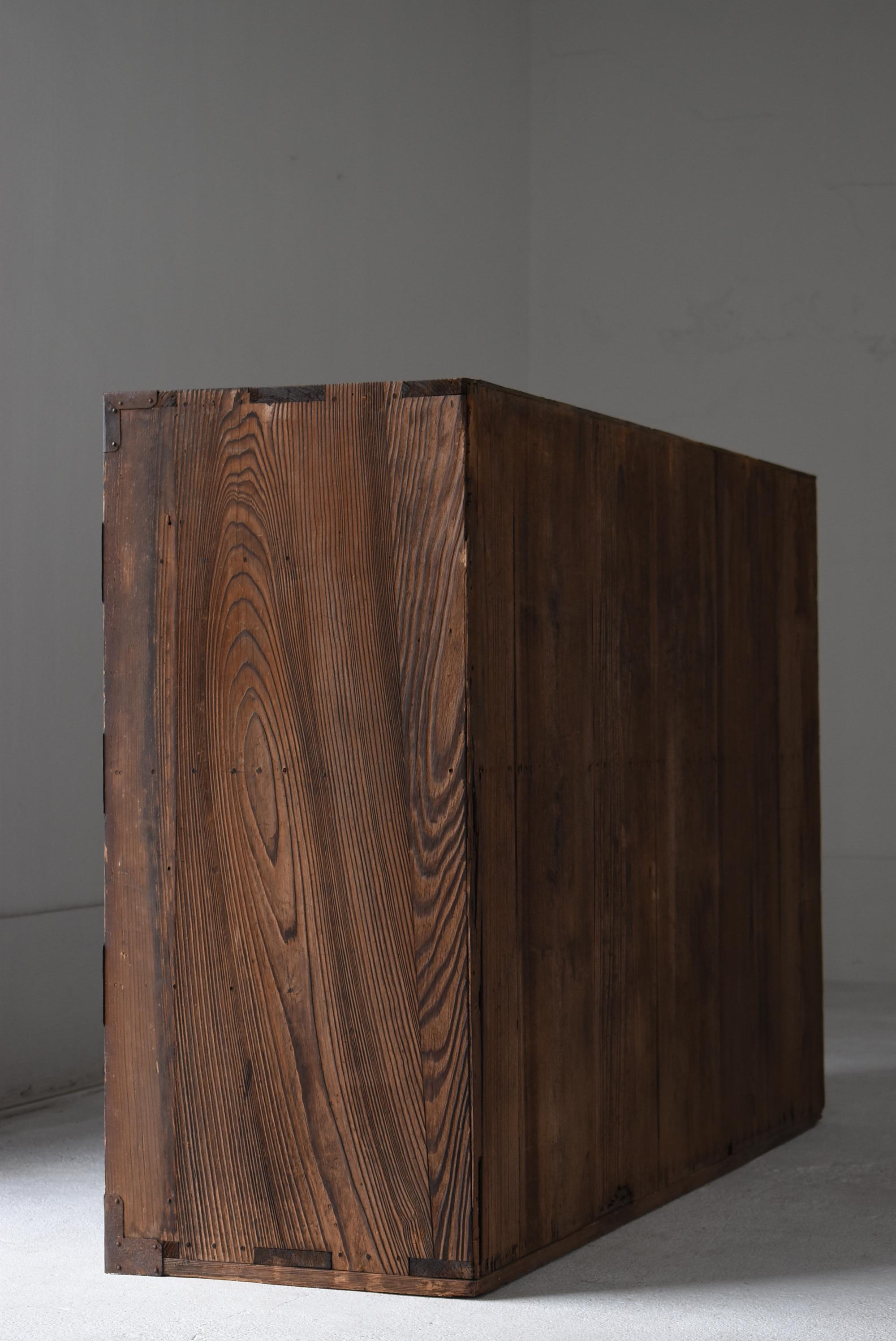 Japanese Antique Huge Drawer 1860s-1900s / Sideboard Tansu Wabi Sabi 7