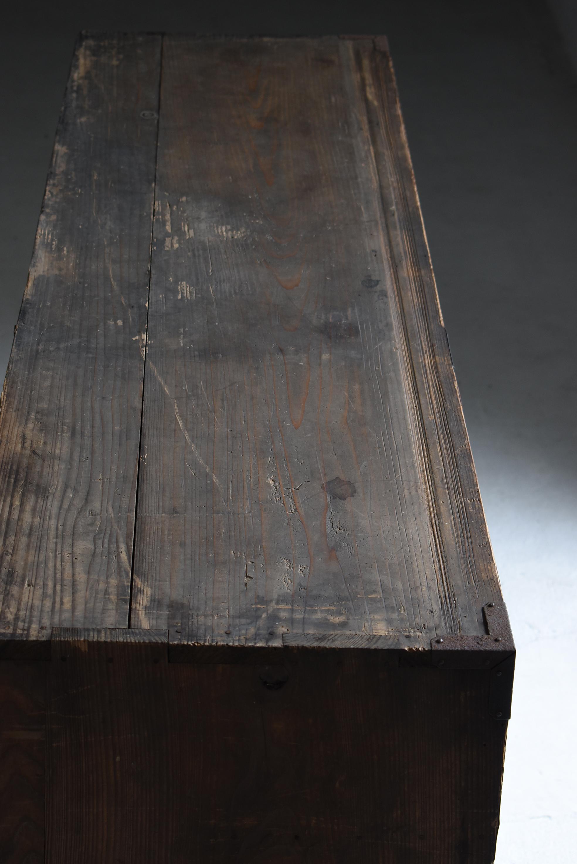 Japanese Antique Huge Drawer 1860s-1900s / Sideboard Tansu Wabi Sabi 9