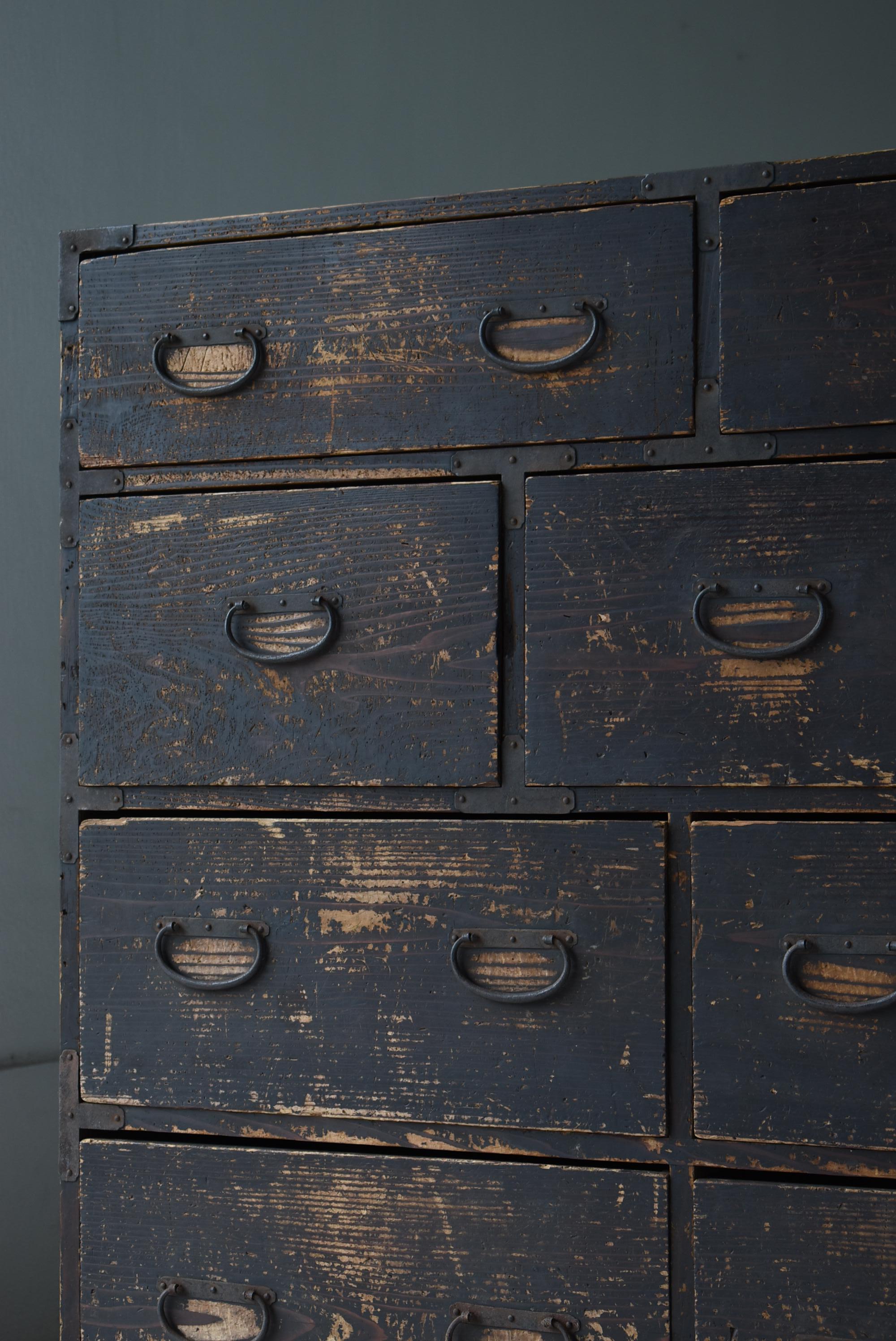 20th Century Japanese Antique Huge Drawer 1860s-1900s / Sideboard Tansu Wabi Sabi