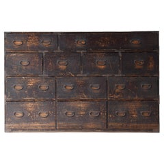 Japanese Antique Huge Drawer 1860s-1900s / Sideboard Tansu Wabi Sabi