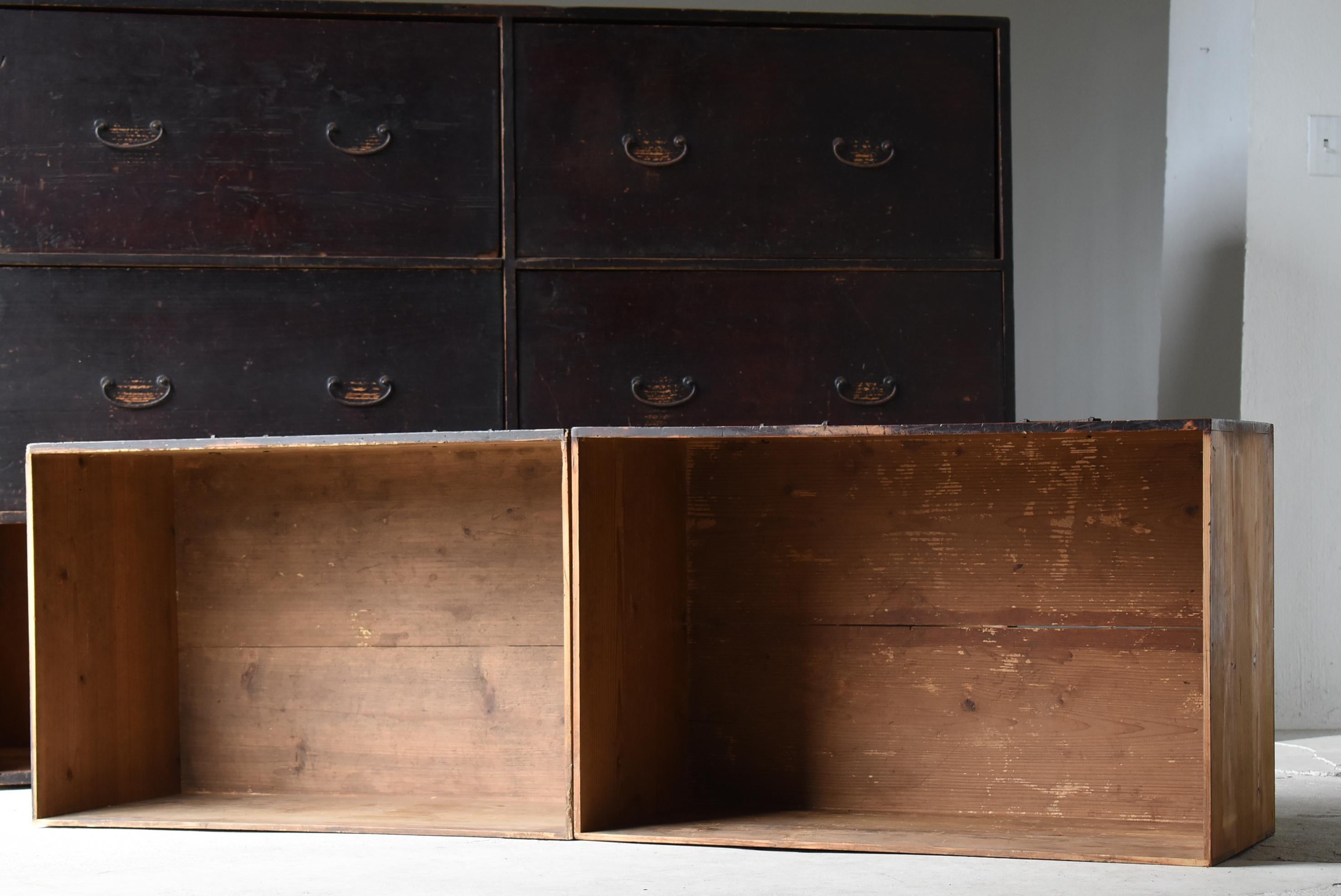 Japanische antike große Schubladenaufbewahrung 1860er-1900er Jahre / Tansu-Schrank Wabisabi, Wabisabi im Angebot 5