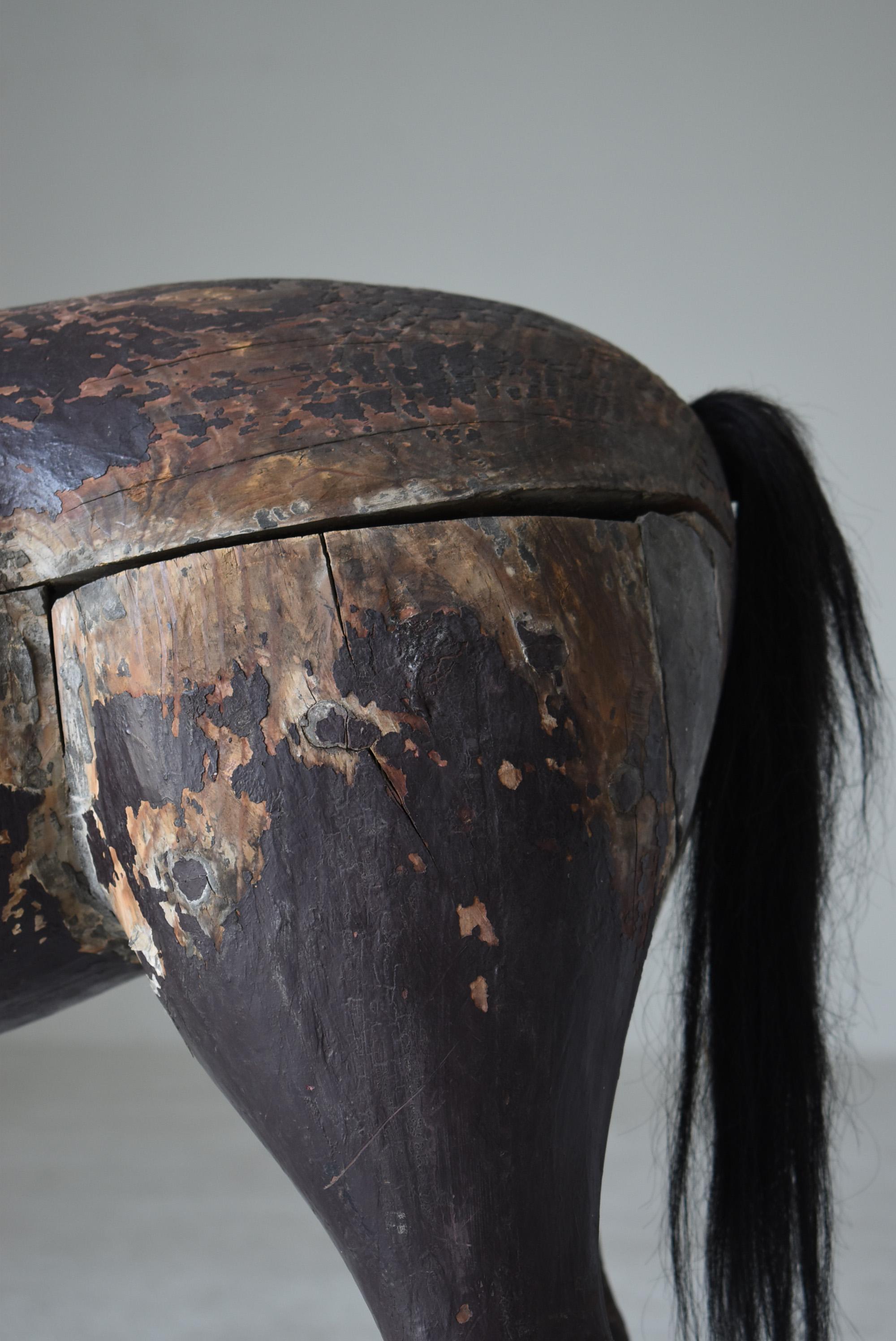 Japanese Antique Huge Horse 