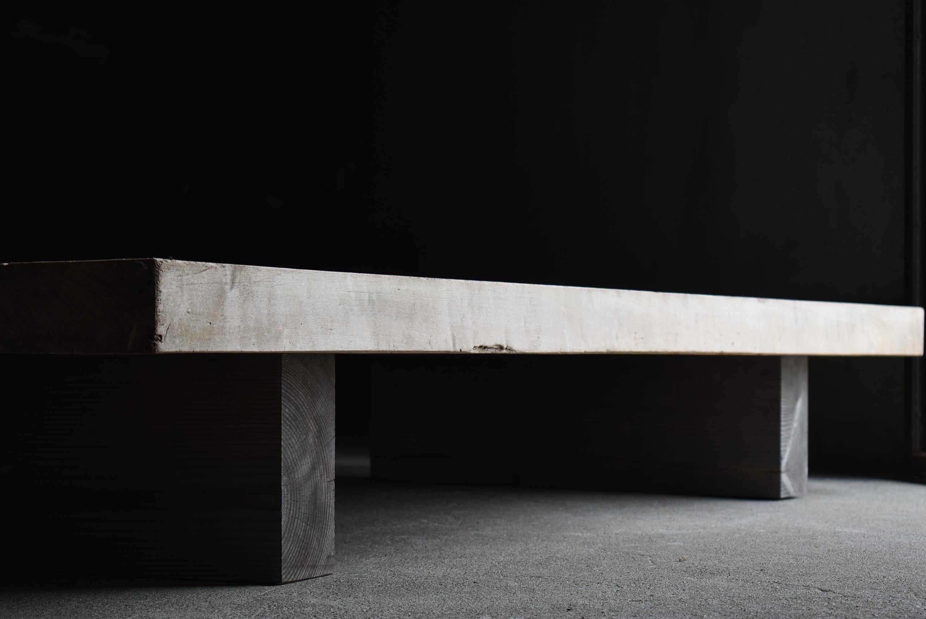 Wood Japanese Antique Huge Low Table 1860s-1920s/Sofa Table Wabi-Sabi
