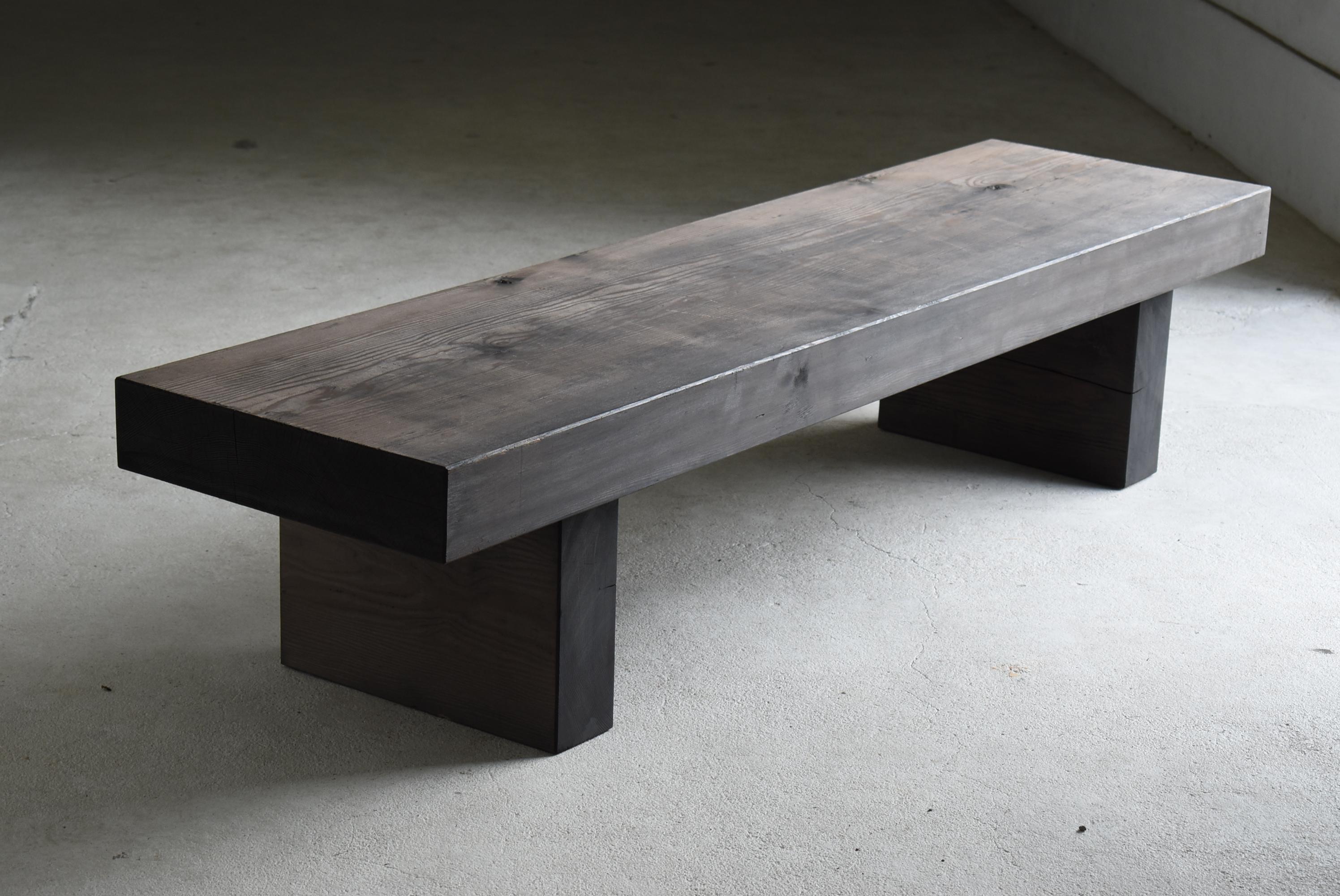 Mid-20th Century Japanese Old Huge Low Table 1940s-1960s / Sofa Table Wabi Sabi Mingei