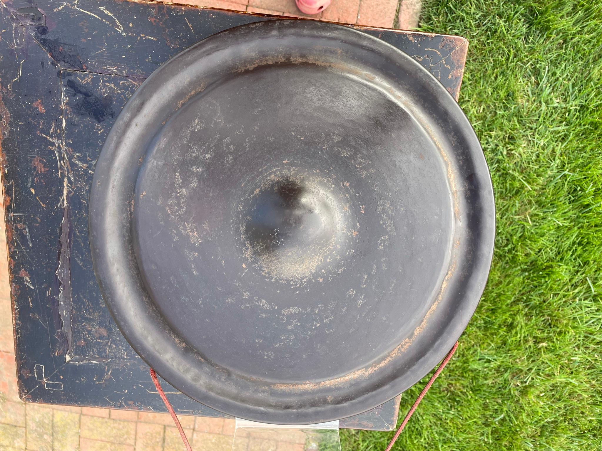 Japanese Antique Huge Old Bronze Gong 1