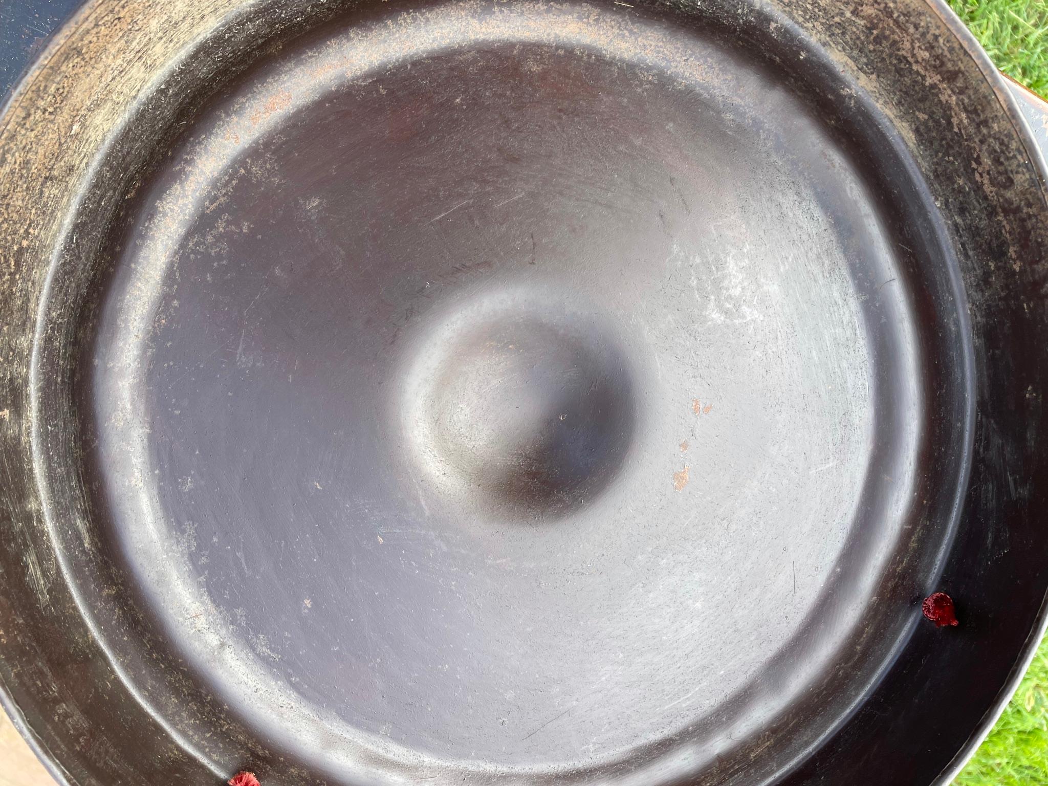 Japanese Antique Huge Old Bronze Gong 3