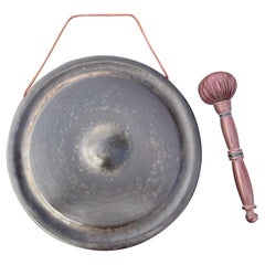 Japanese Antique Huge Old Bronze Gong