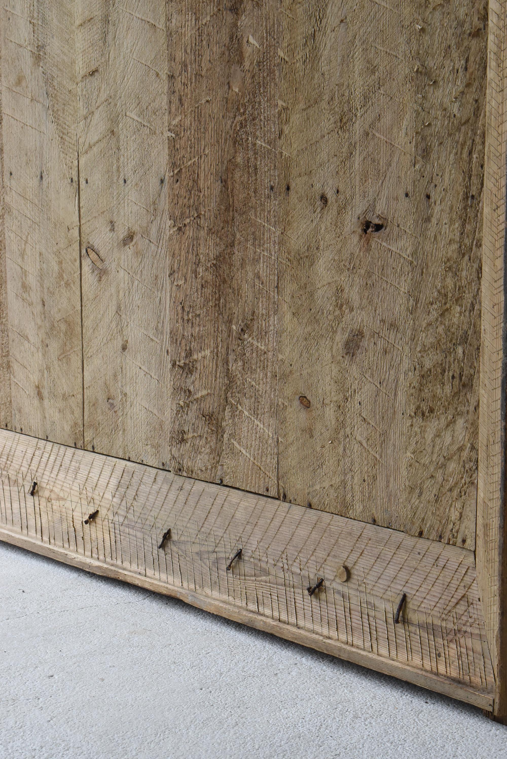 Enorme puerta corredera japonesa antigua o decoración mural 1860-1900 / Wabi Sabi en venta 2