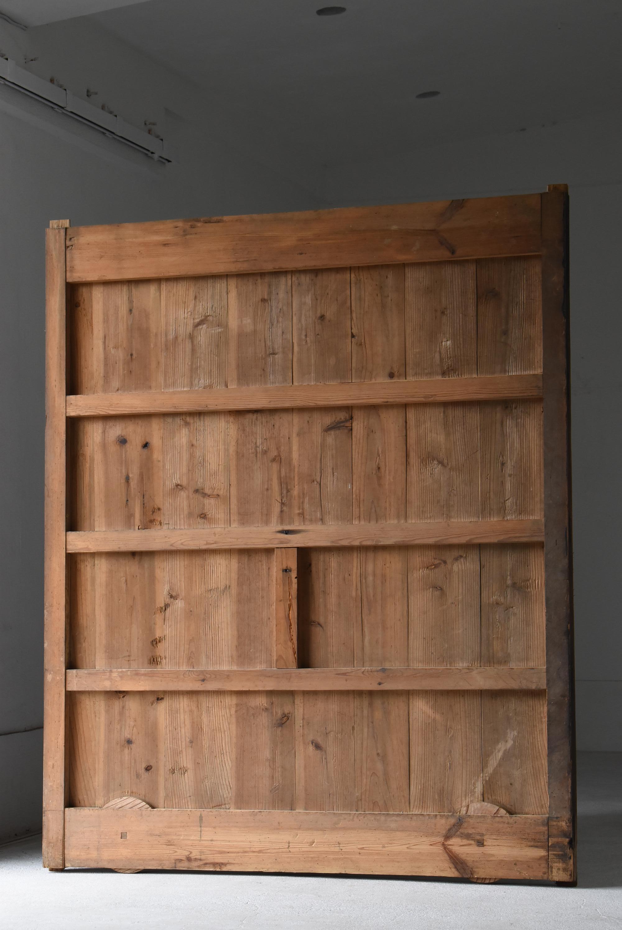 Enorme puerta corredera japonesa antigua o decoración mural 1860-1900 / Wabi Sabi en venta 3