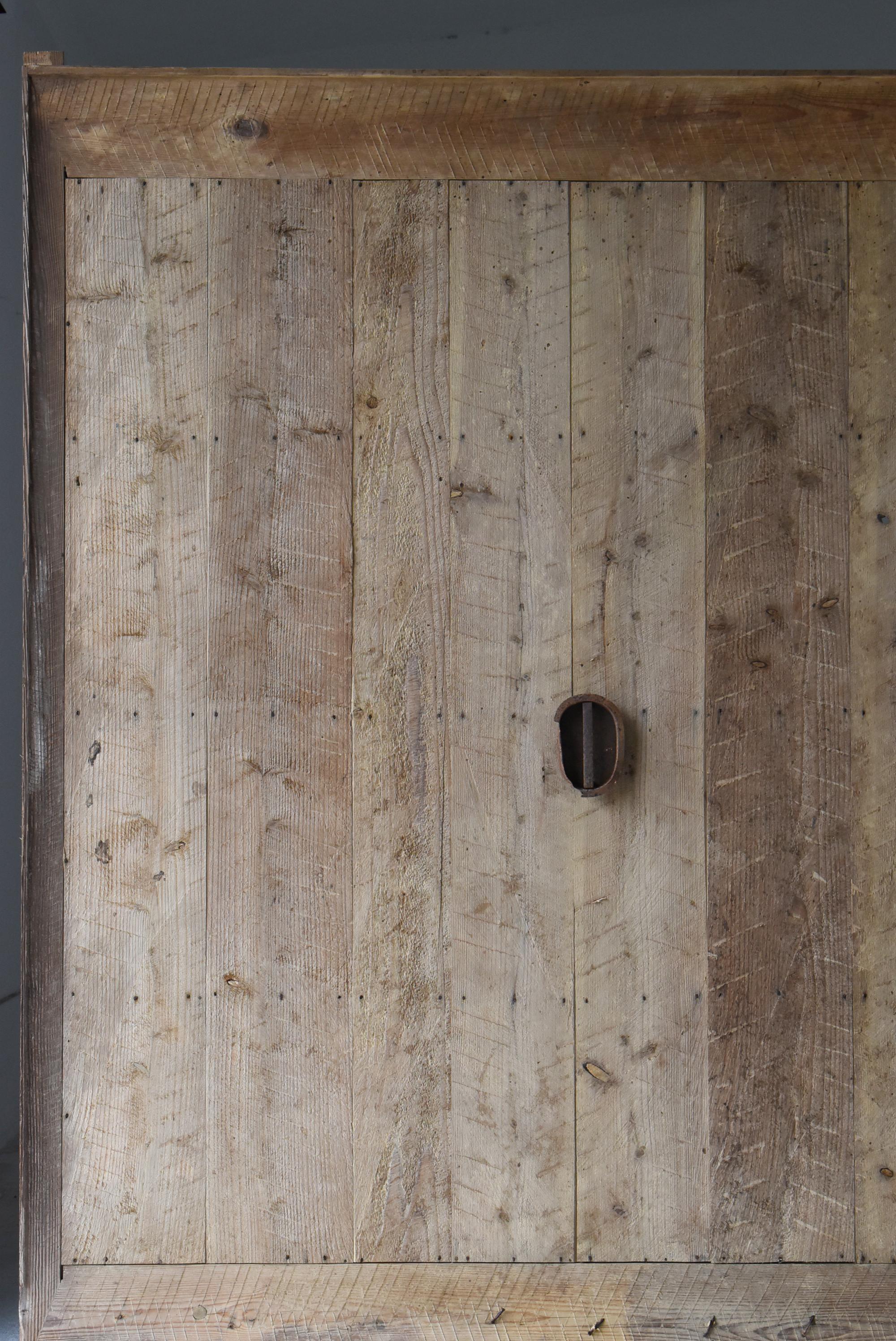 Enorme puerta corredera japonesa antigua o decoración mural 1860-1900 / Wabi Sabi Japonés en venta