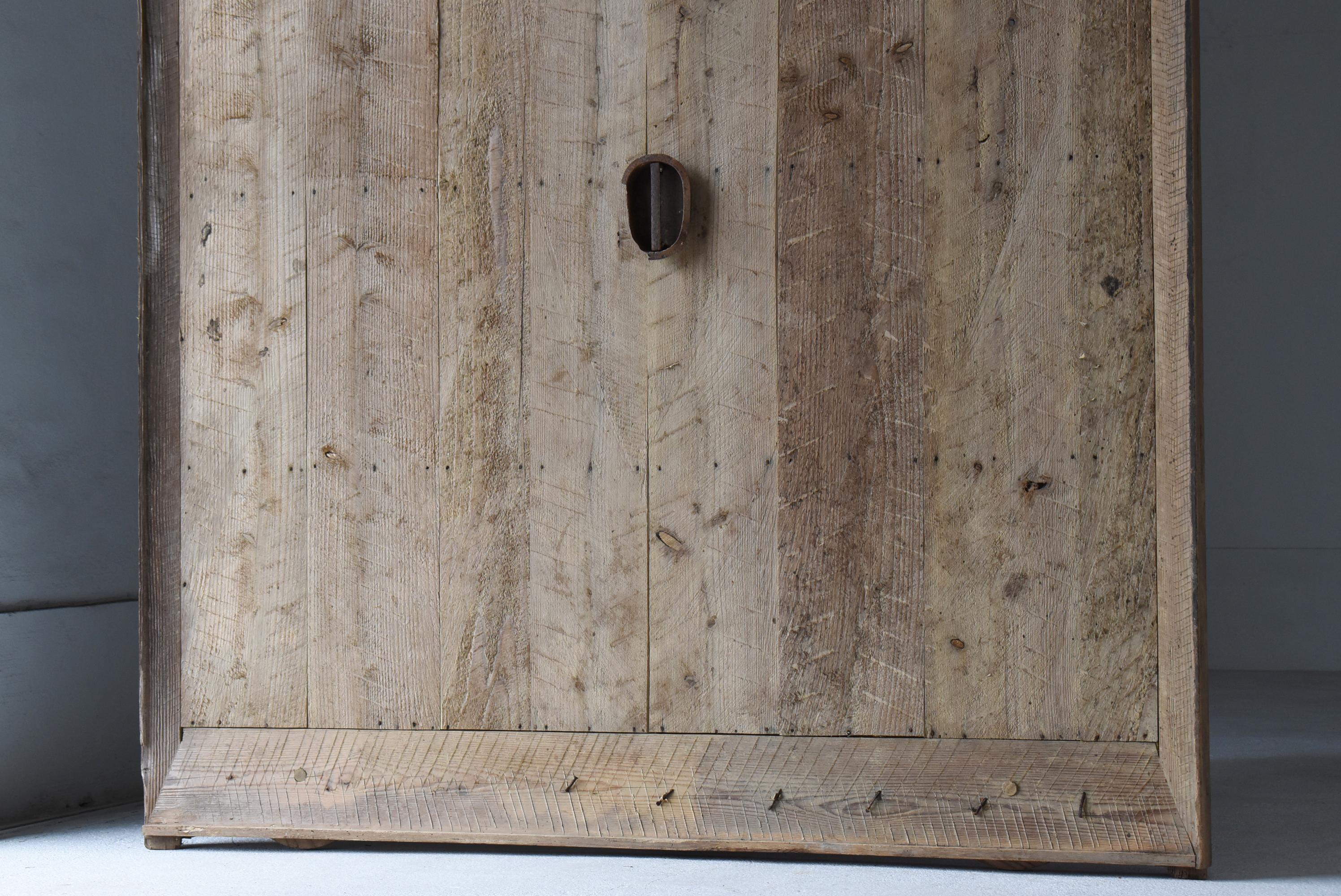 Enorme puerta corredera japonesa antigua o decoración mural 1860-1900 / Wabi Sabi en Bueno estado para la venta en Chōsei District Nagara, JP