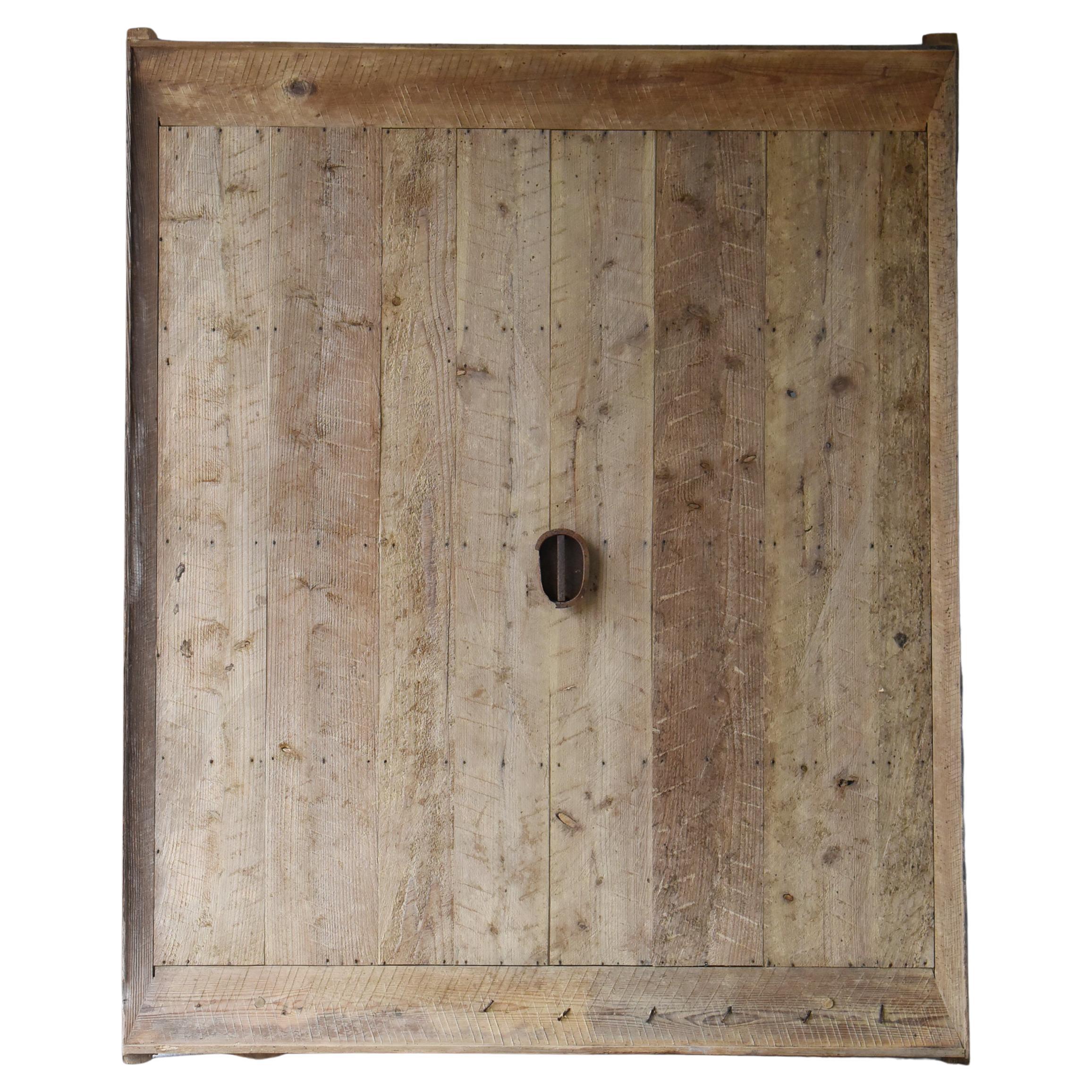 Antica porta scorrevole giapponese o decorazione da parete 1860-1900 / Wabi Sabi