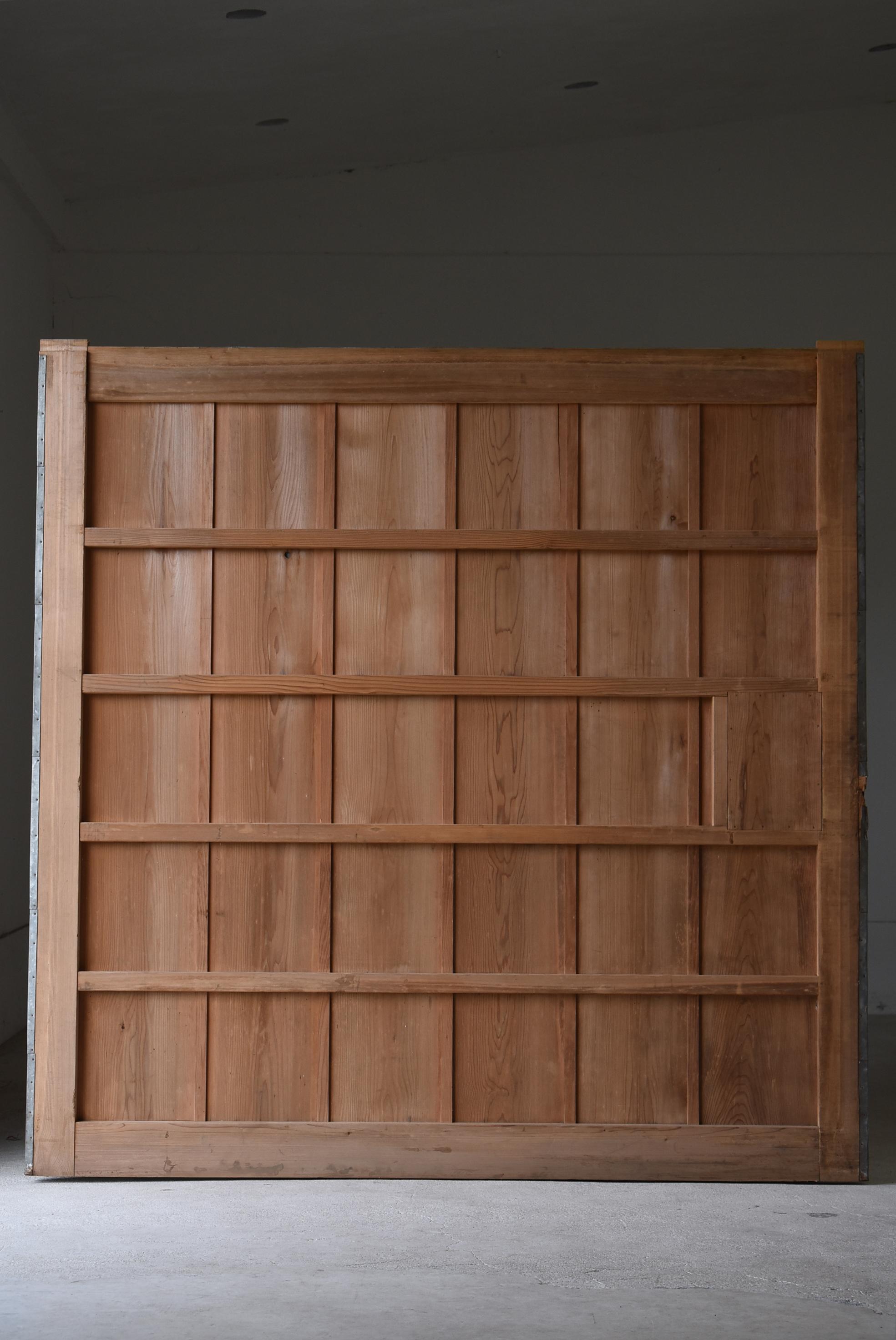 Japanese Antique Huge Tin Plate Door 1860s-1900s / Wabi Sabi 4