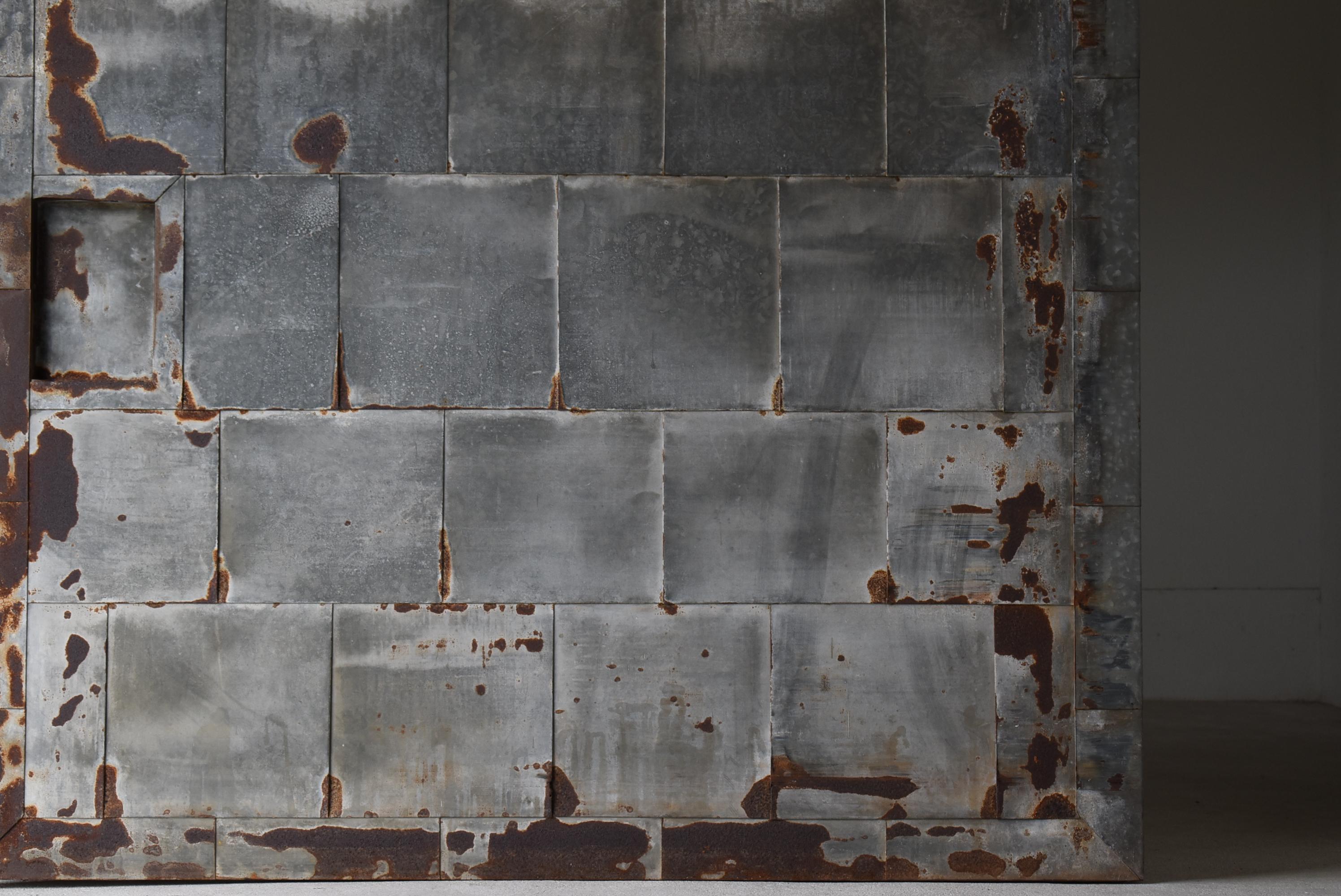 Antike japanische große getönte japanische Tür, 1920er-1940er Jahre / Abstrakte Kunst Wabi Sabi, Wabi Sabi (Frühes 20. Jahrhundert) im Angebot