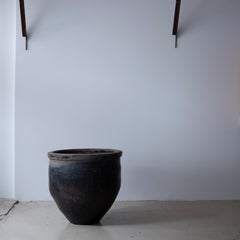 Japanese Antique Huge Water Pot "Mizugame", Circa 19th Century