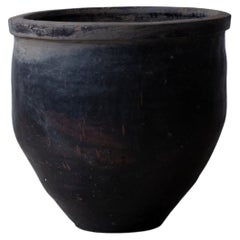 Japanese Antique Huge Water Pot "Mizugame", Circa 19th Century
