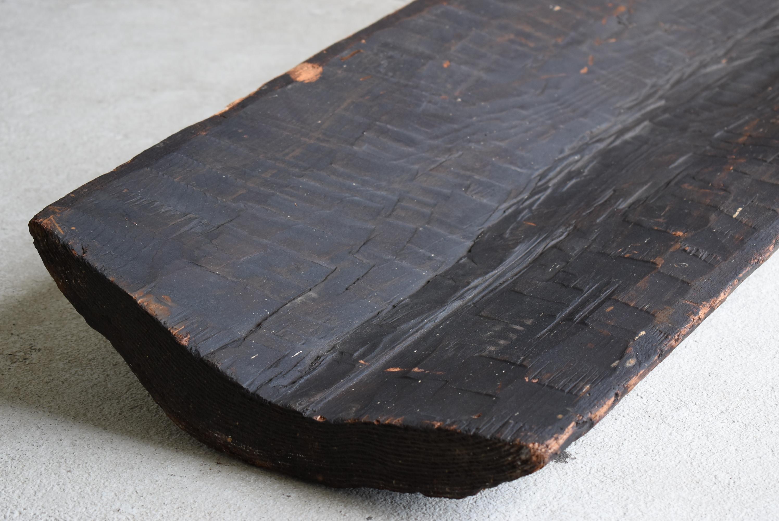 Japanische antike große Holzschale 1800er-1860er Jahre / Wabi Sabi Objekt Mingei  im Angebot 6