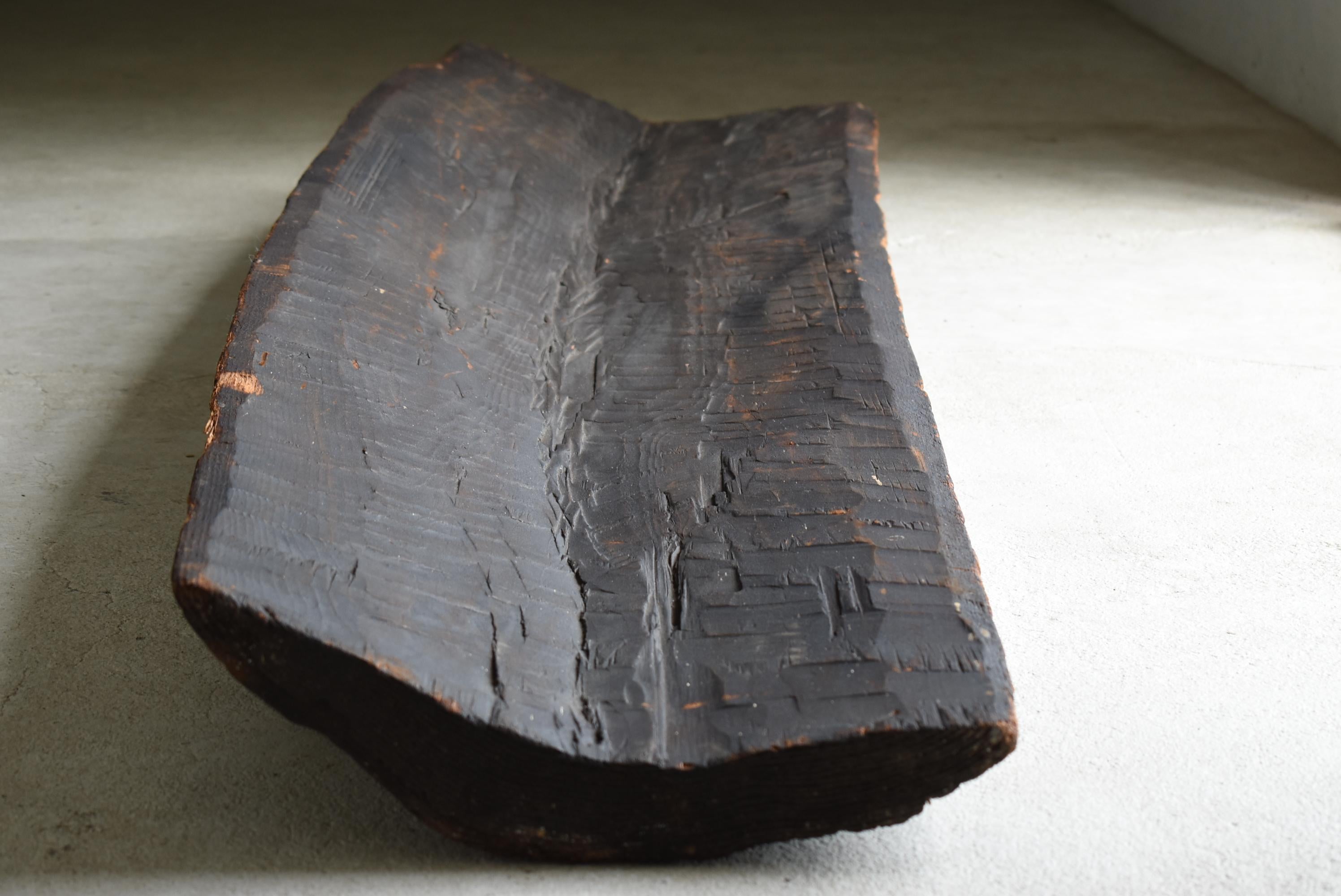 Japanische antike große Holzschale 1800er-1860er Jahre / Wabi Sabi Objekt Mingei  im Angebot 10