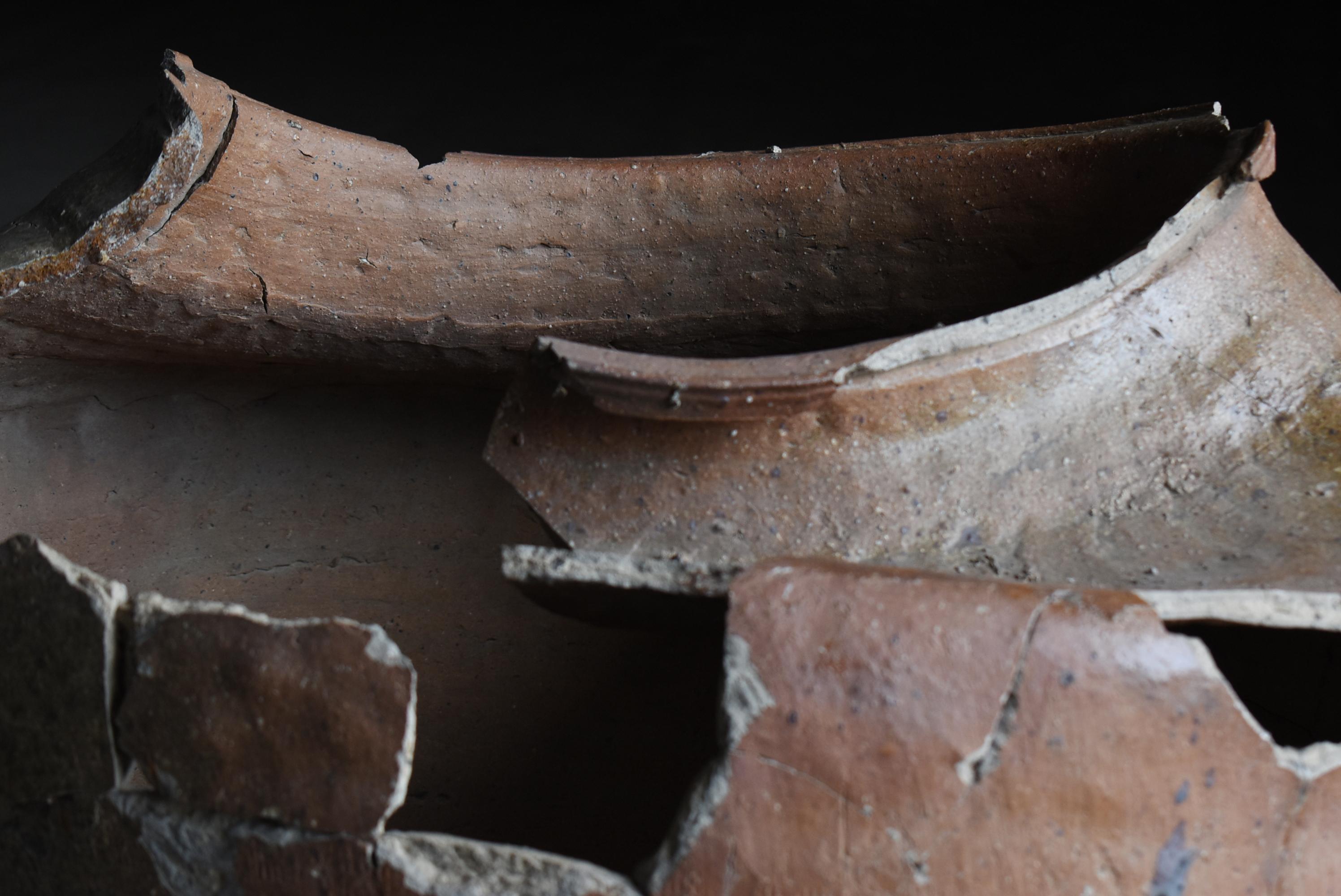 Antico vaso giapponese in ceramica 